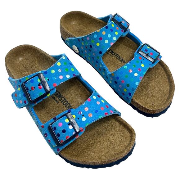 BIRKENSTOCK ARIZONA Blue Dot Kids EU Size 31 US 13 - Picture 1 of 5